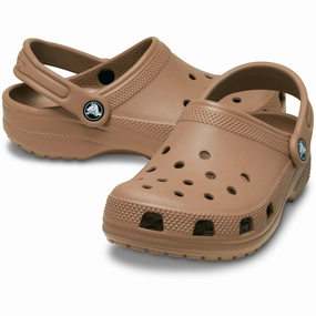 Crocs Milk Chocolate Classic Clog Refined Edge Integrated Lifestyle