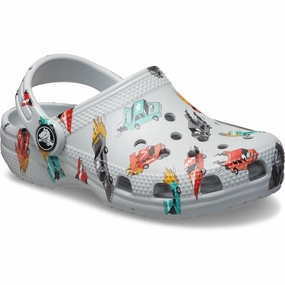 Crocs Mirage/Multi Classic Race Cars Graphic Clog Anytime Fit