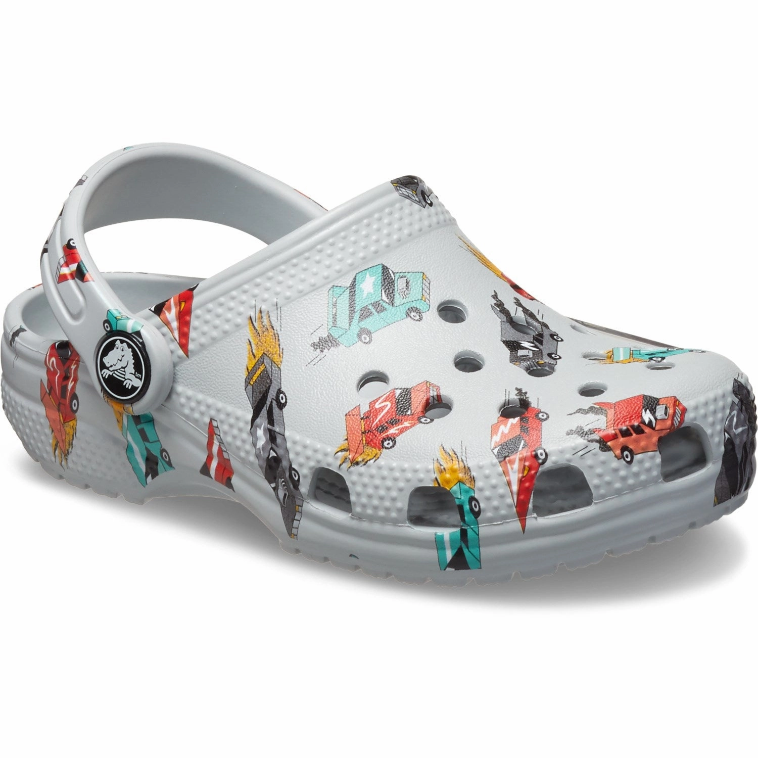 Crocs Mirage/Multi Classic Race Cars Graphic Clog Anytime Fit