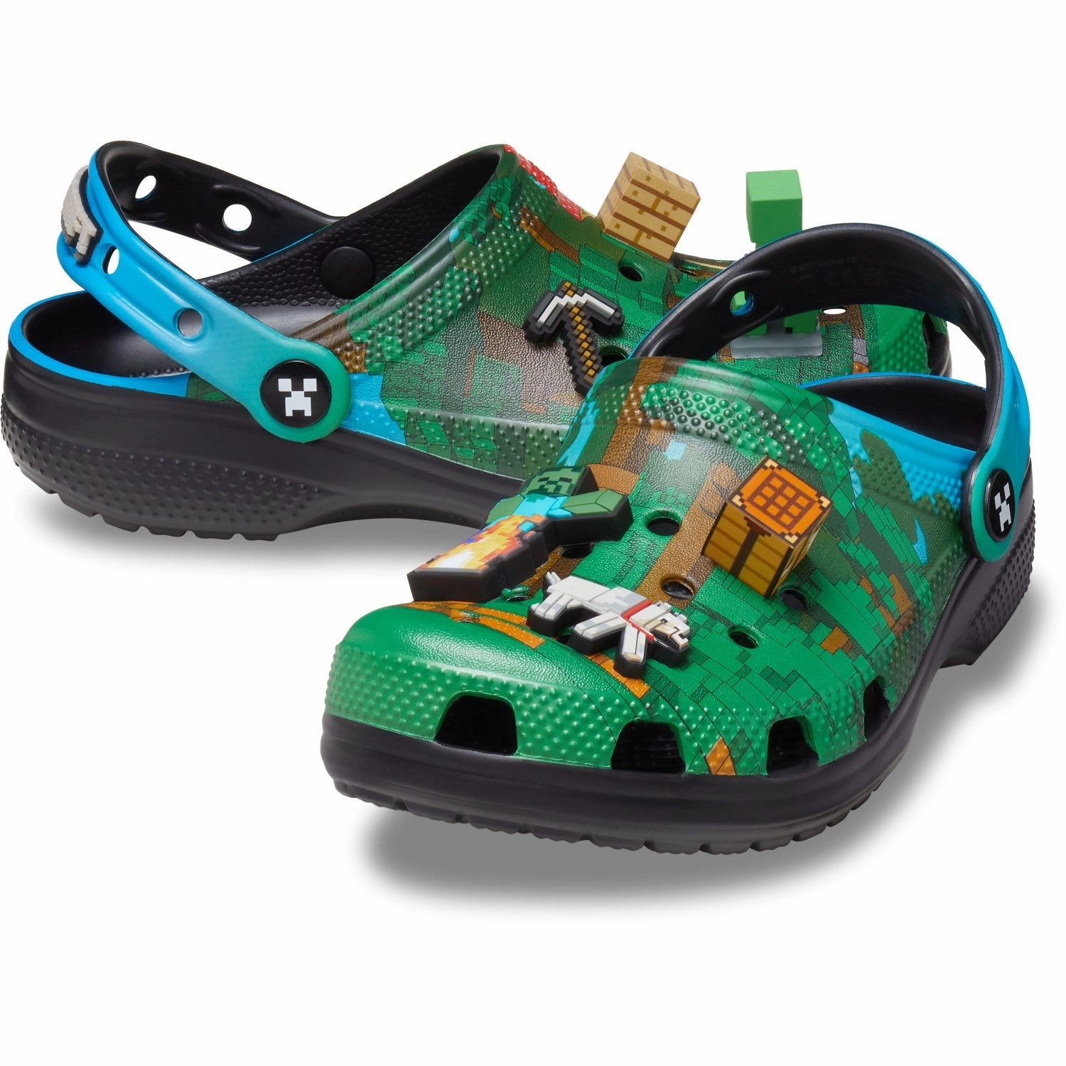 Crocs Multi Minecraft Classic Clog Bold Details