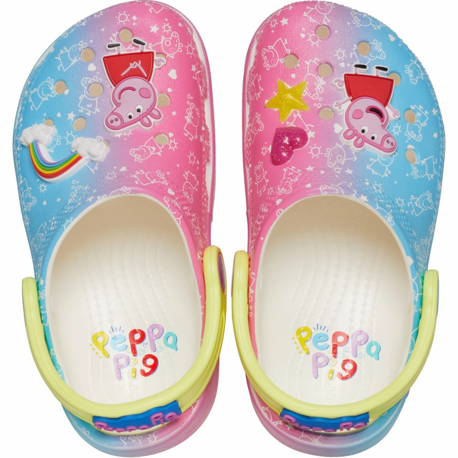 Built To Breathe Crocs Multi Peppa Pig Classic Clog T