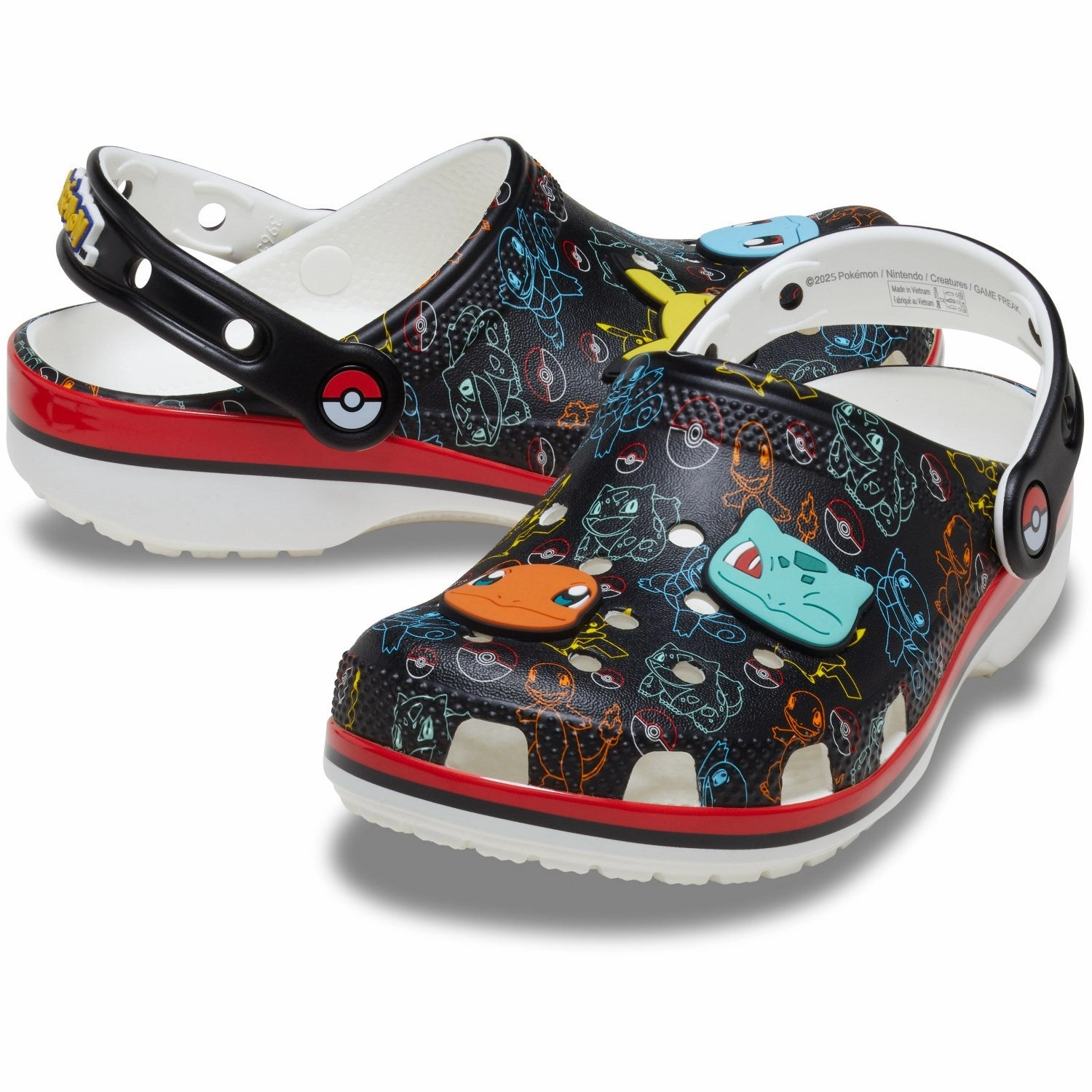 Crocs Multi Pokemon Print Classic Clog Progressive Edge