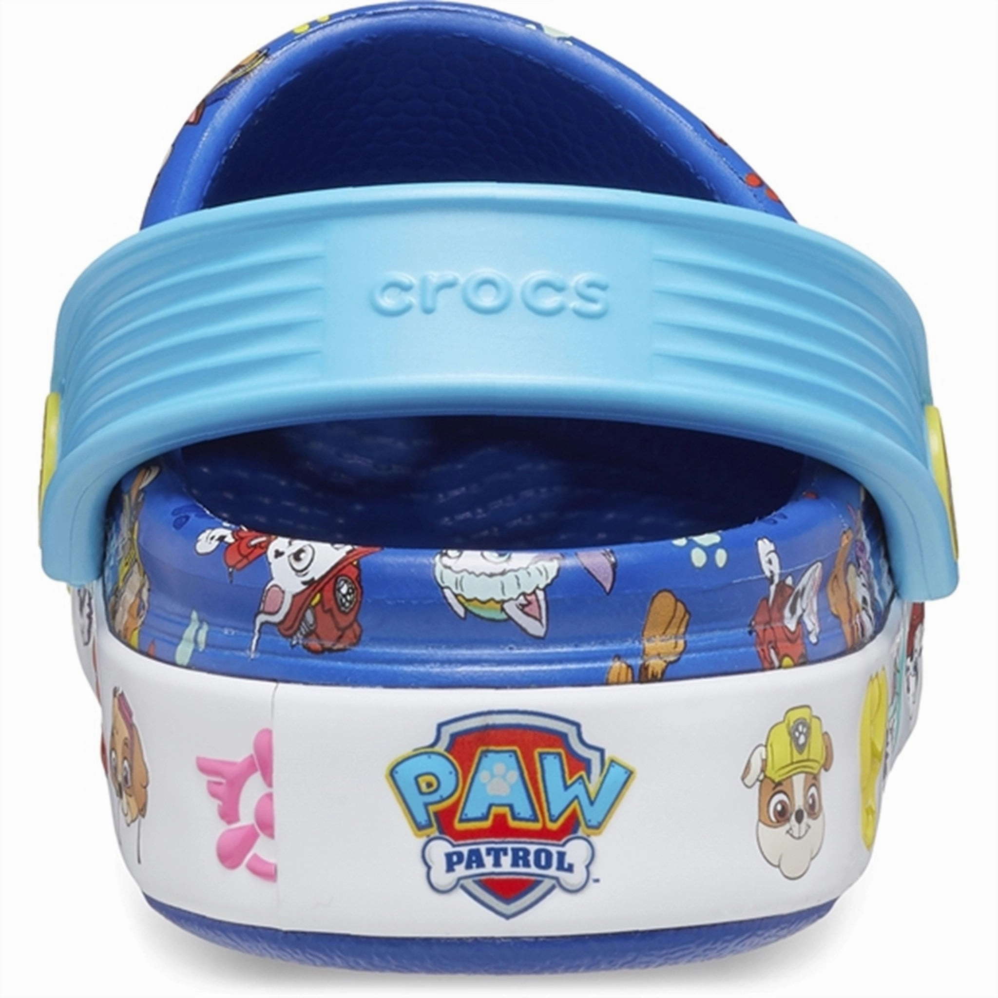 Crocs Paw Patrol Off Court Clg Blue Layered Living Fresh Silhouette
