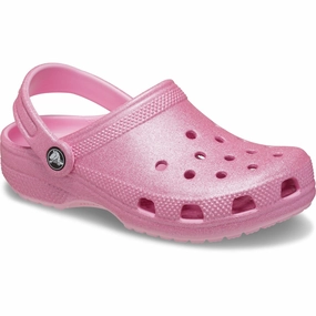 Responsive Design Crocs Pink Tweed Glitter Classic Glitter Clog