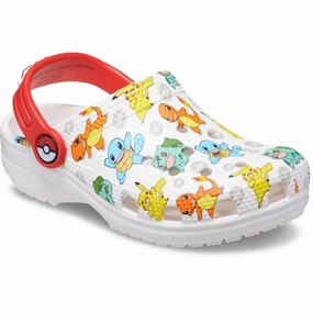 Crocs White/Multi Classic Pokemon Clog Lifestyle Direction