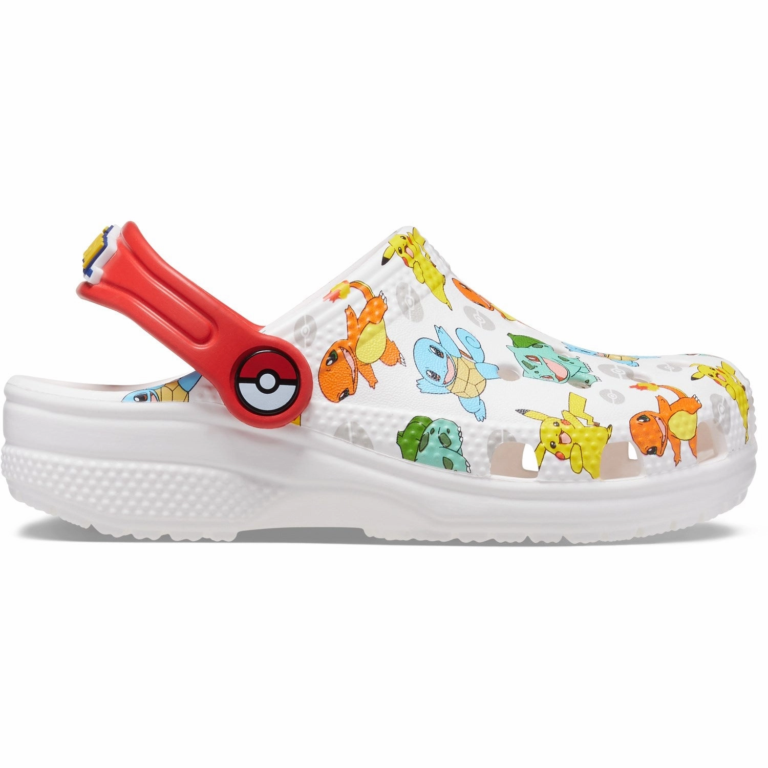 Crocs White/Multi Classic Pokemon Clog Functional Ease