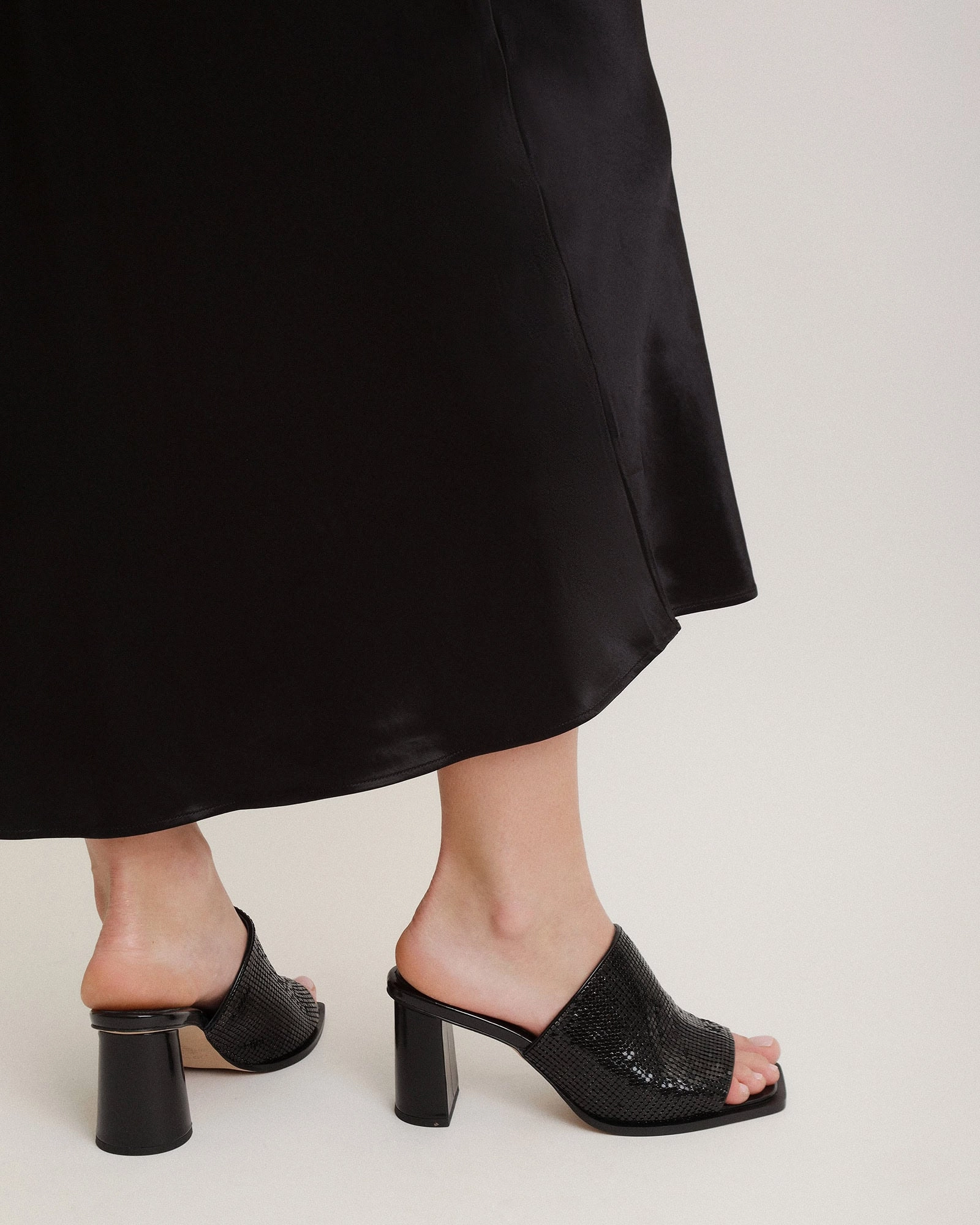 Cupid High Heel Sandals Black Purpose Fit Ease Daily