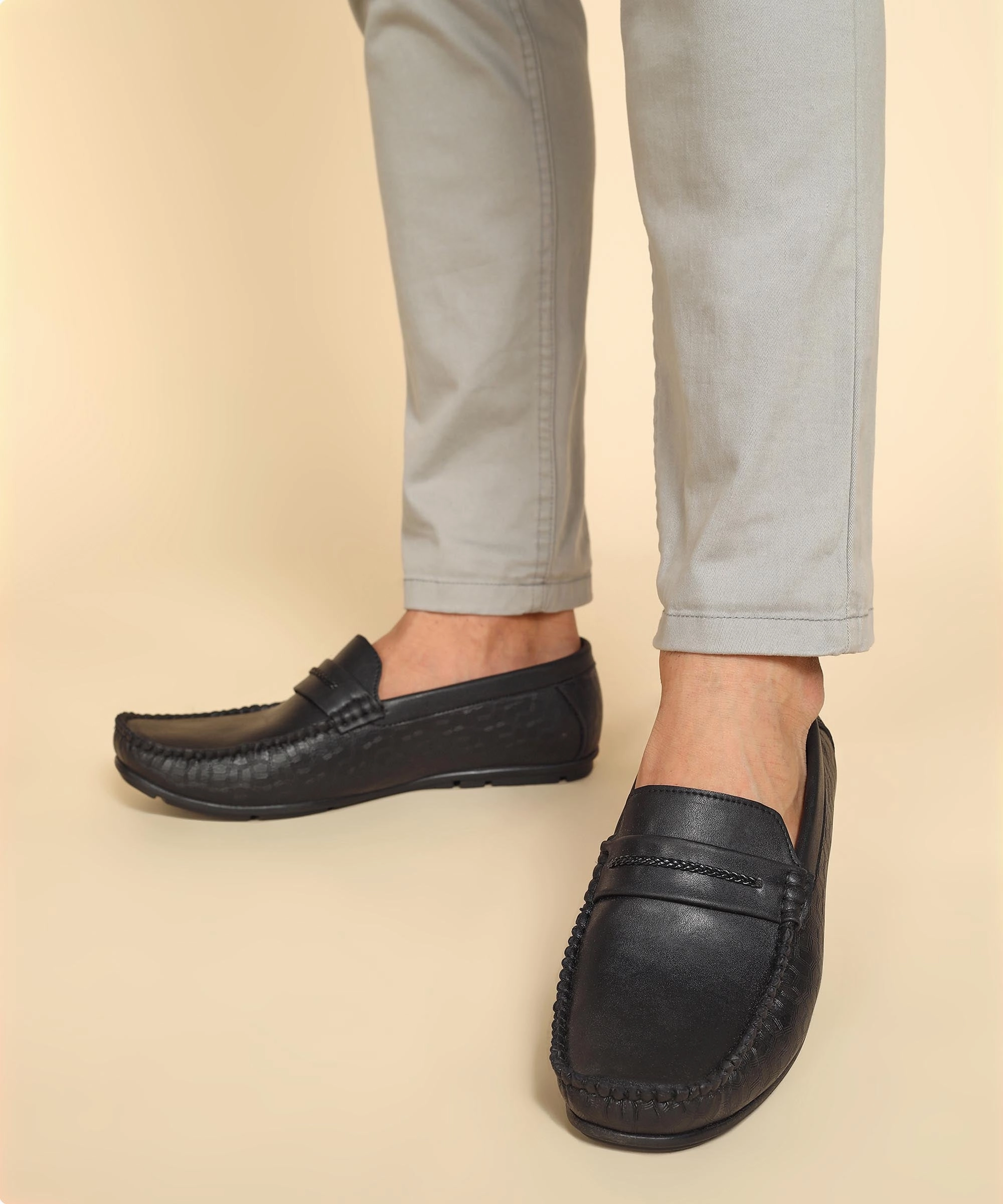 Built To Breathe Paragon K11237G Men Loafers | Stylish Walking Outdoor Shoes | Daily & Occasion Wear | Smart & Trendy | Comfortable Cushioned Soles