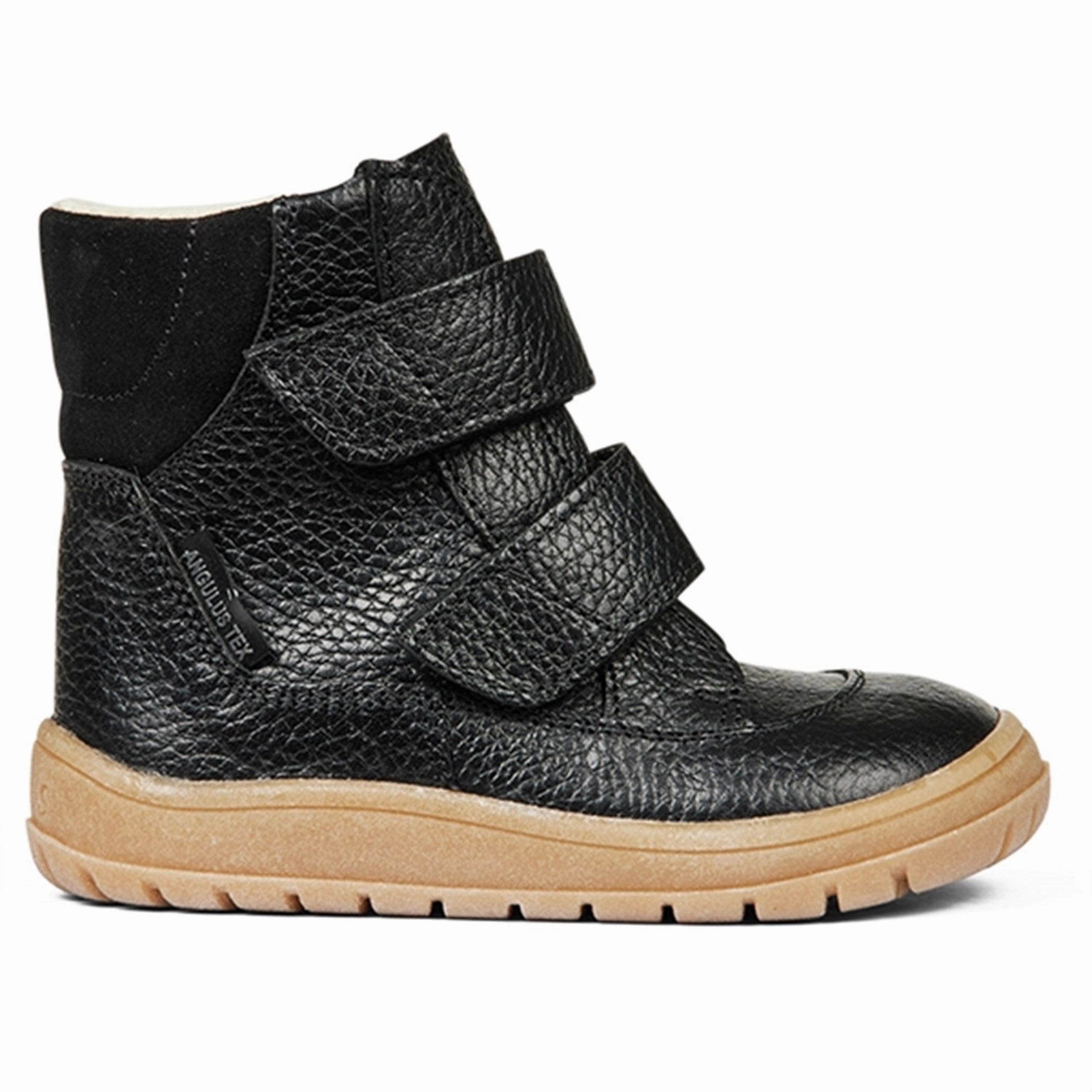 Angulus Tex-Boots With Velcro Black Clean Movement