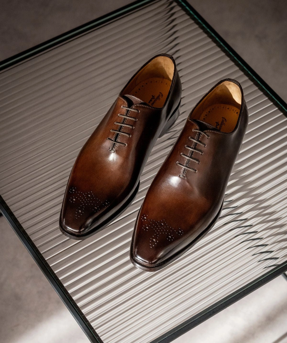 Wear The Moment Richelieu Vasco Chestnut Patinated