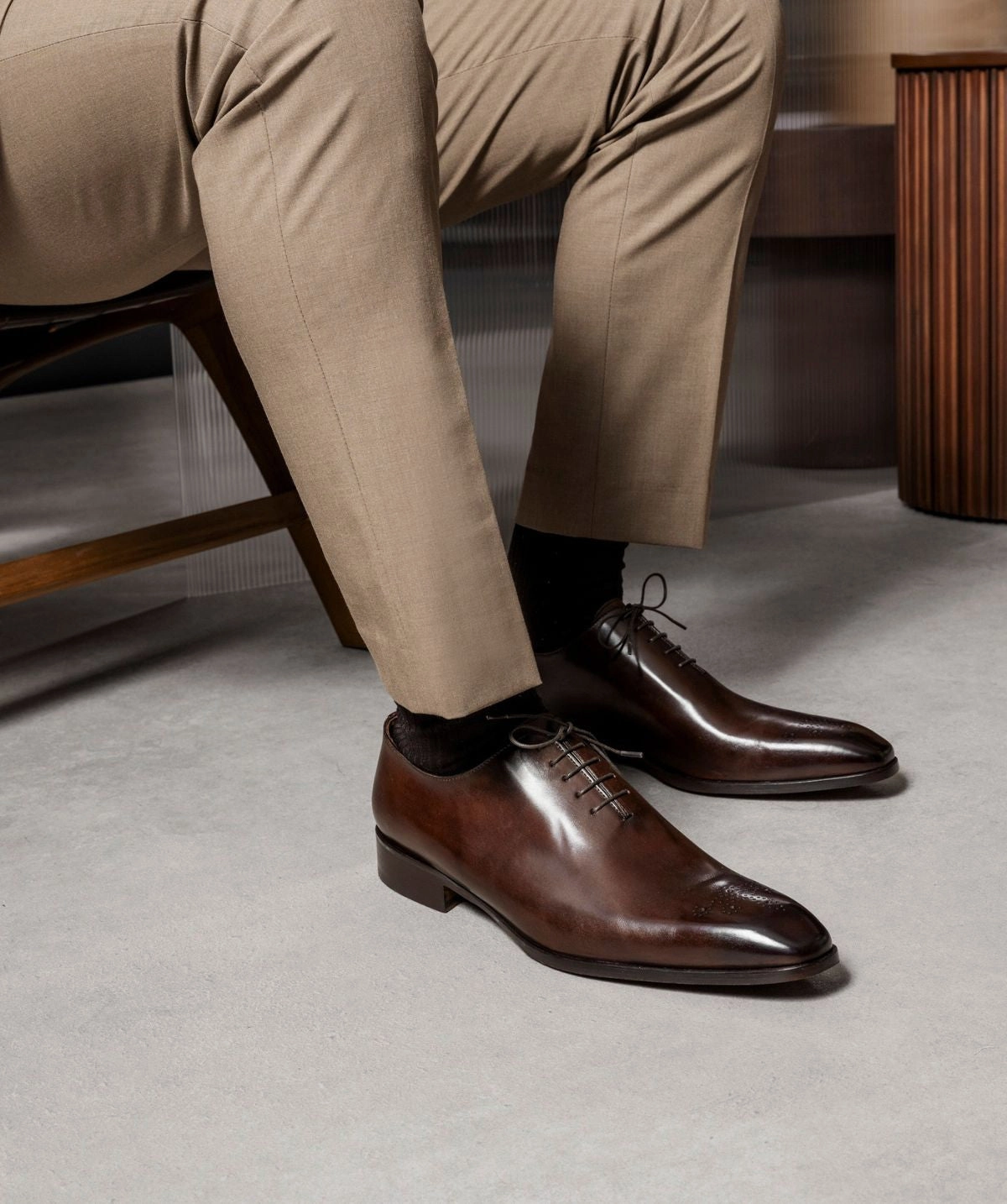Daily Wear Lightweight Presence Richelieu Vasco Chestnut Patinated
