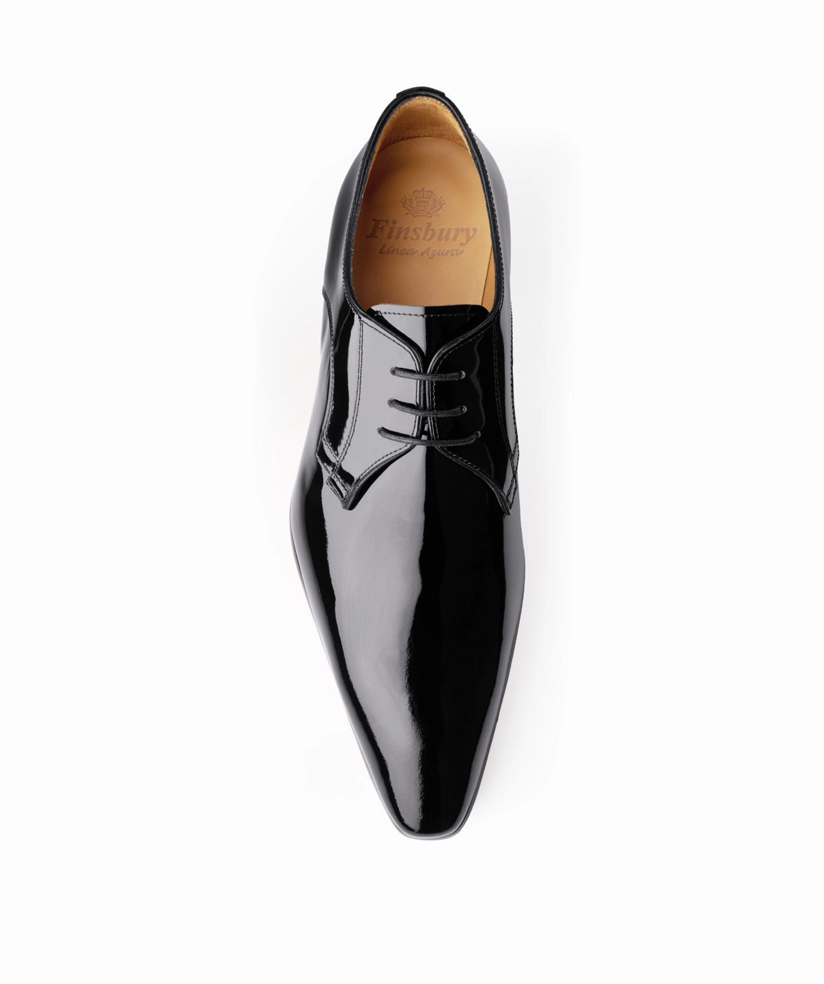 Derby Campoli 2 Black Patent Engineered Simplicity Everyday Uniform