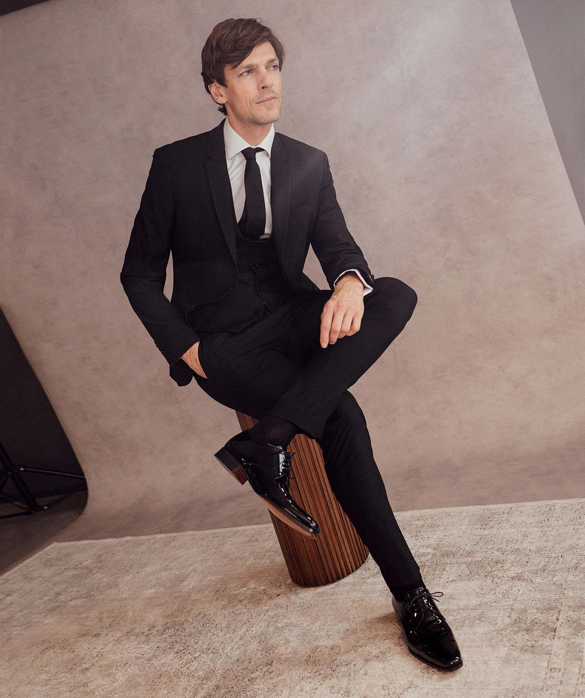 Derby Campoli 2 Black Patent Simplicity Rules Quiet Vibe