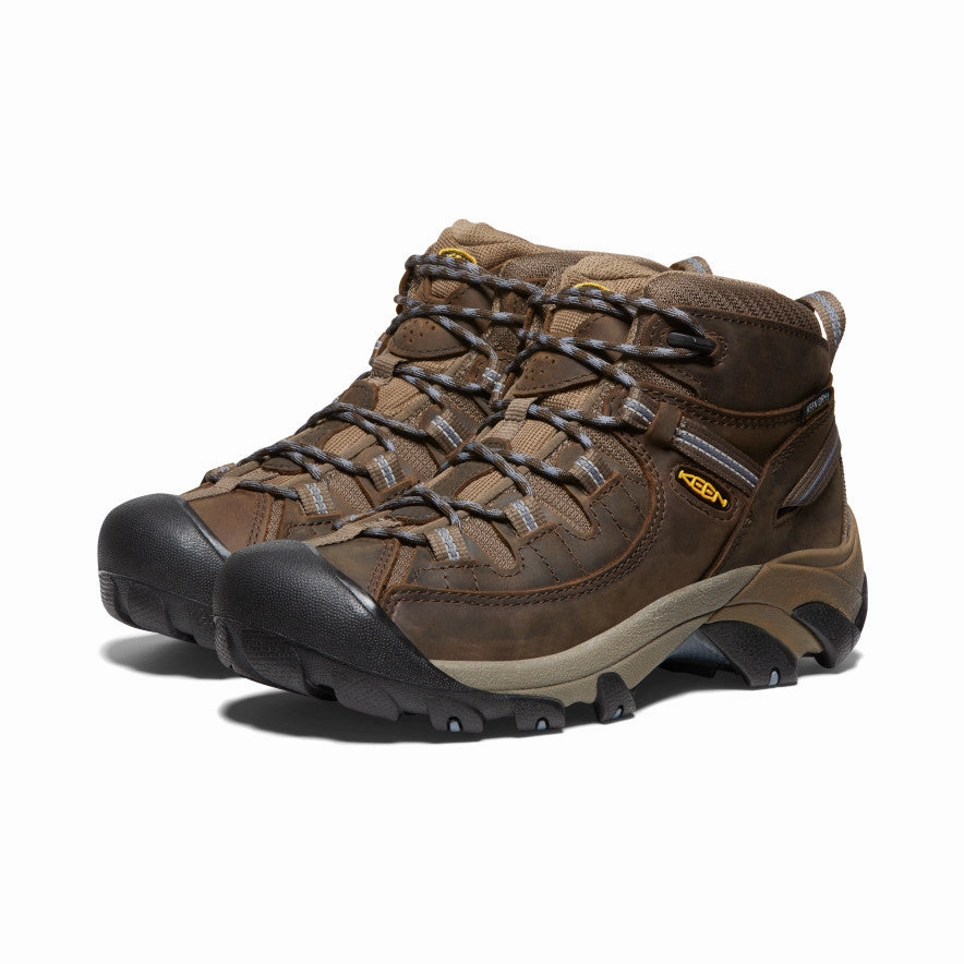 Confident Minimal Future-Ready Women'S Targhee Ii Waterproof Mid  |  Slate Black/Flint Stone