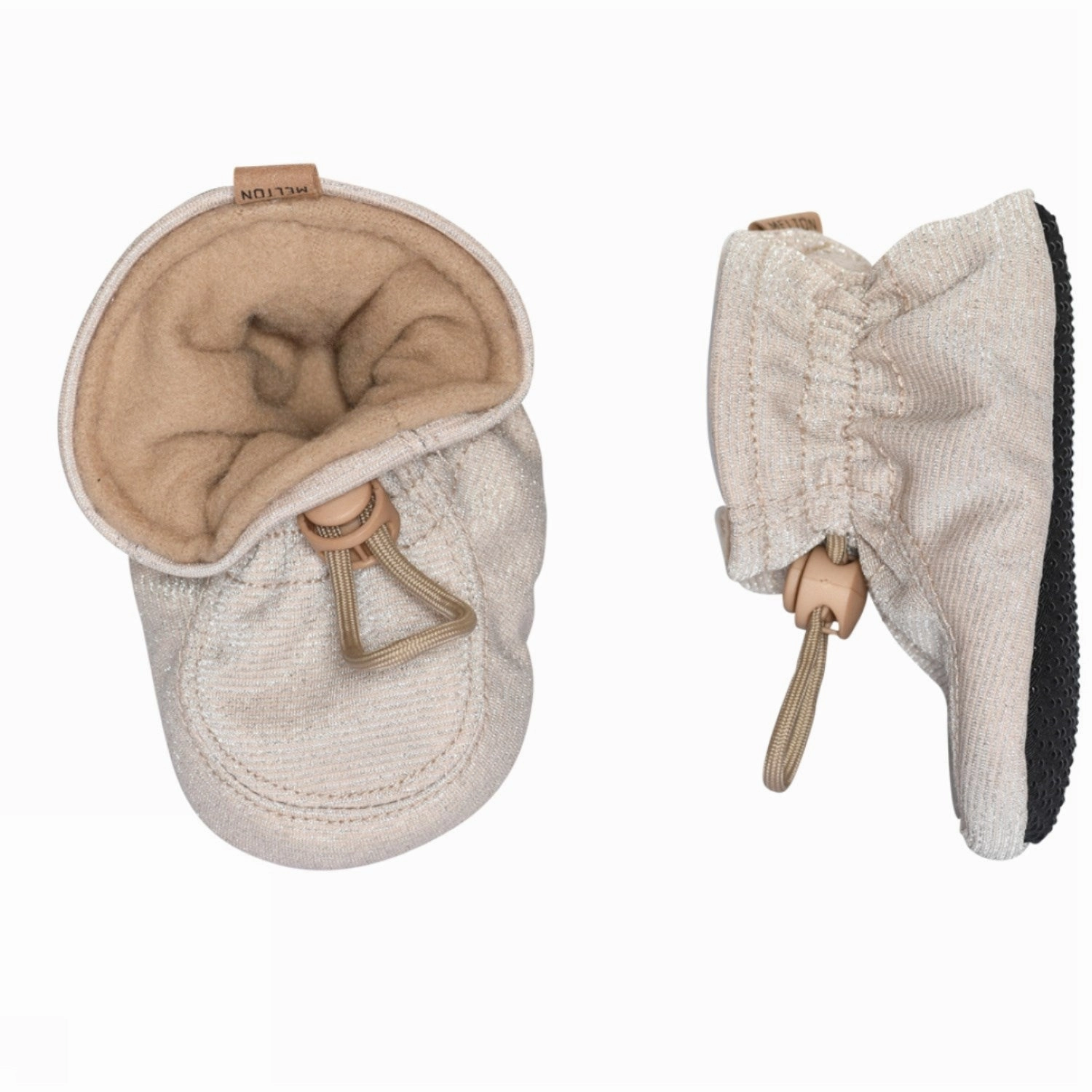 Melton Textile Slippers Glitter Gold Glitter Vibe-Driven Gear