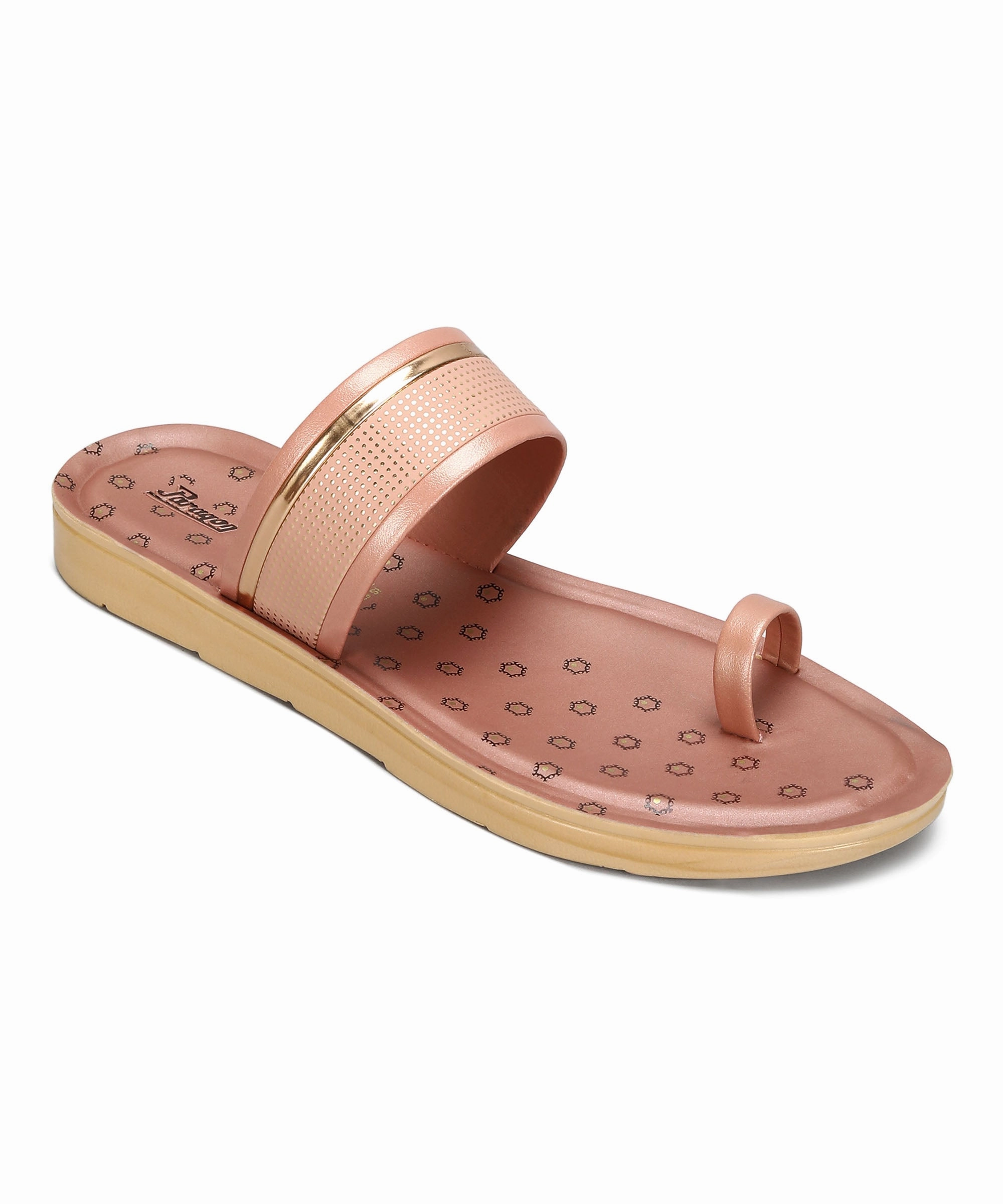Paragon Women'S Slip On Flat Pink Sandals | Durable Dailywear Sandals Multi-Wear Outfit
