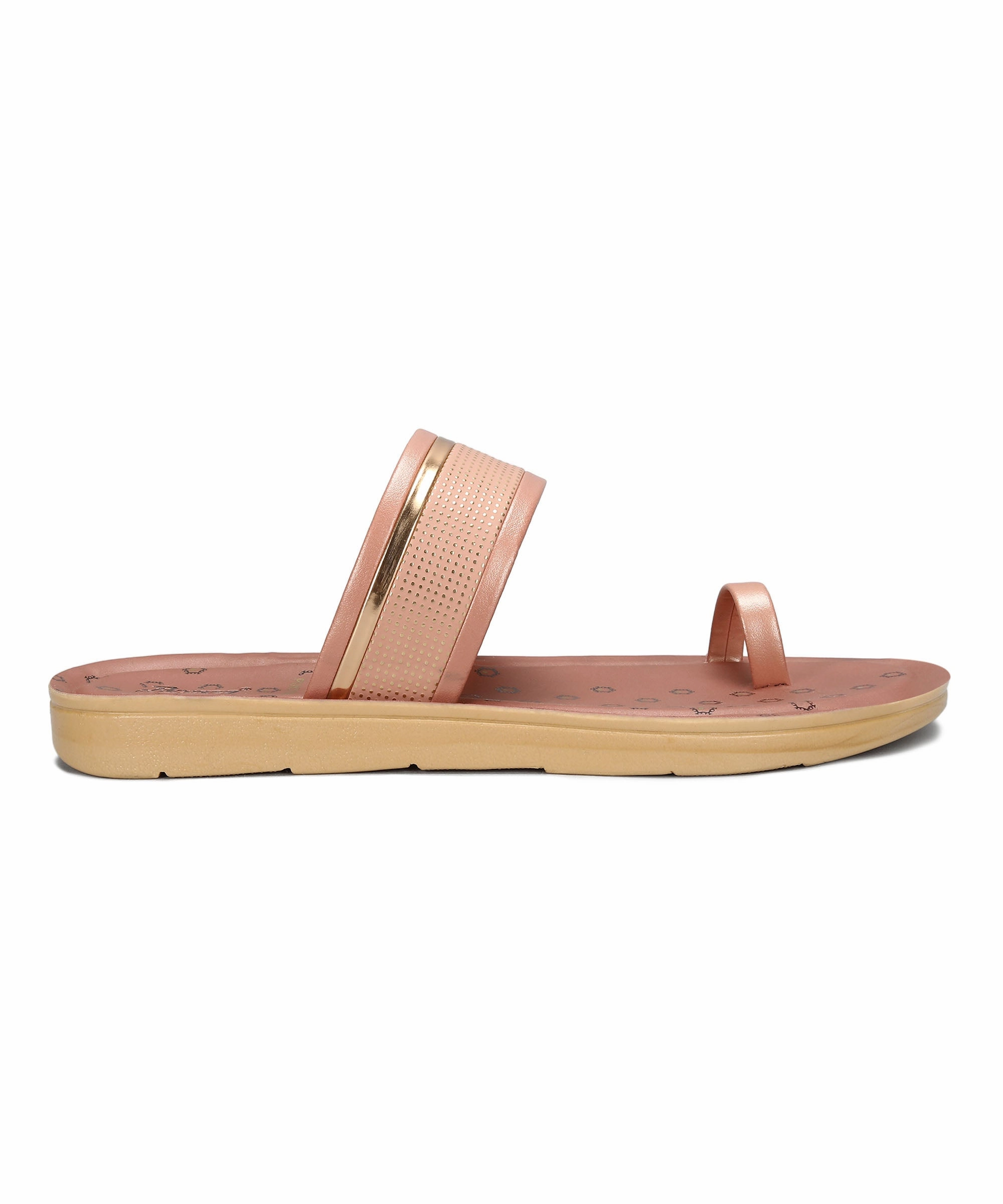 Clean-Styled Relaxed Innovation Paragon Women'S Slip On Flat Pink Sandals | Durable Dailywear Sandals