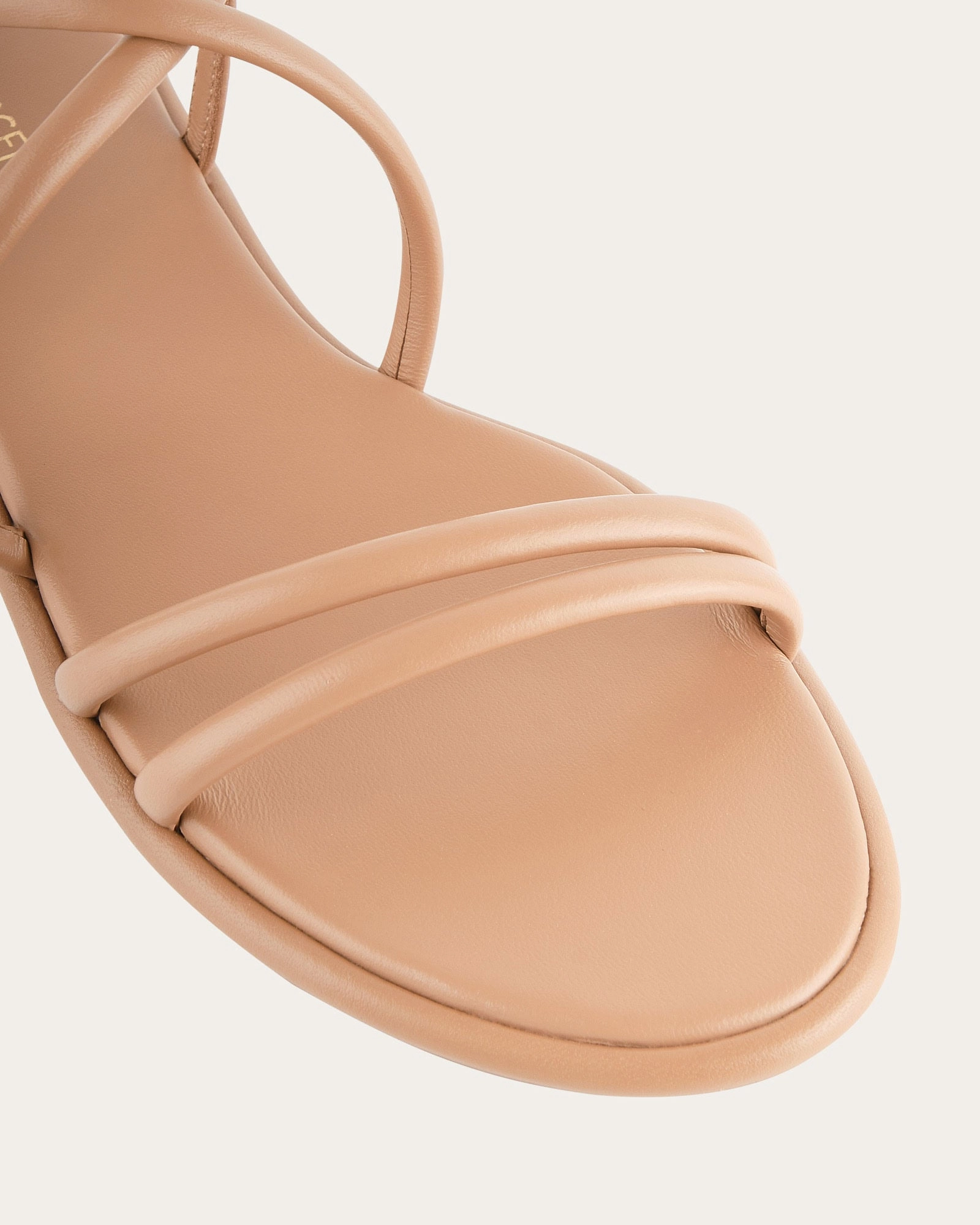 Catalina Flat Sandals Toffee Leather Confident Layers