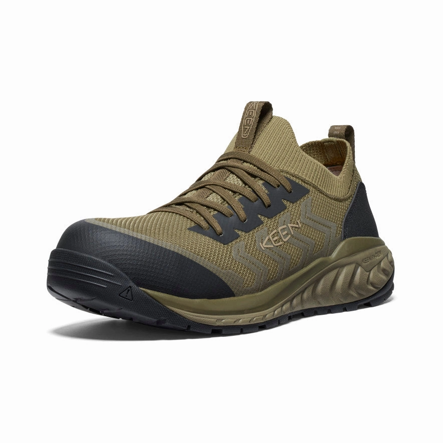Modular Function Men'S Arvada Shift Work Sneaker (Carbon Toe)  |  Martini Olive/Black