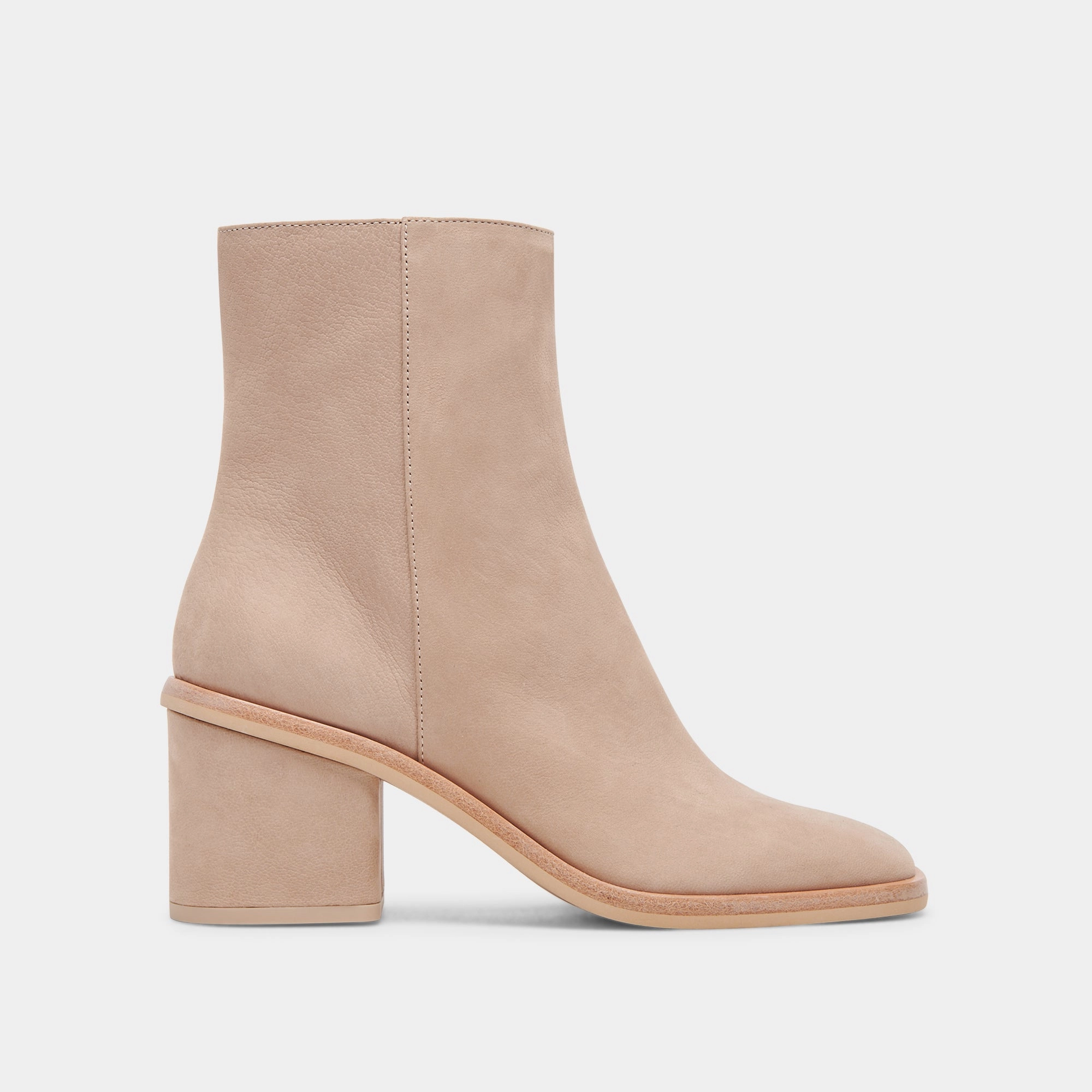 Your Daily Vibe Streamlined Pieces Dapper Booties Taupe Nubuck