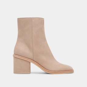 Your Daily Vibe Streamlined Pieces Dapper Booties Taupe Nubuck