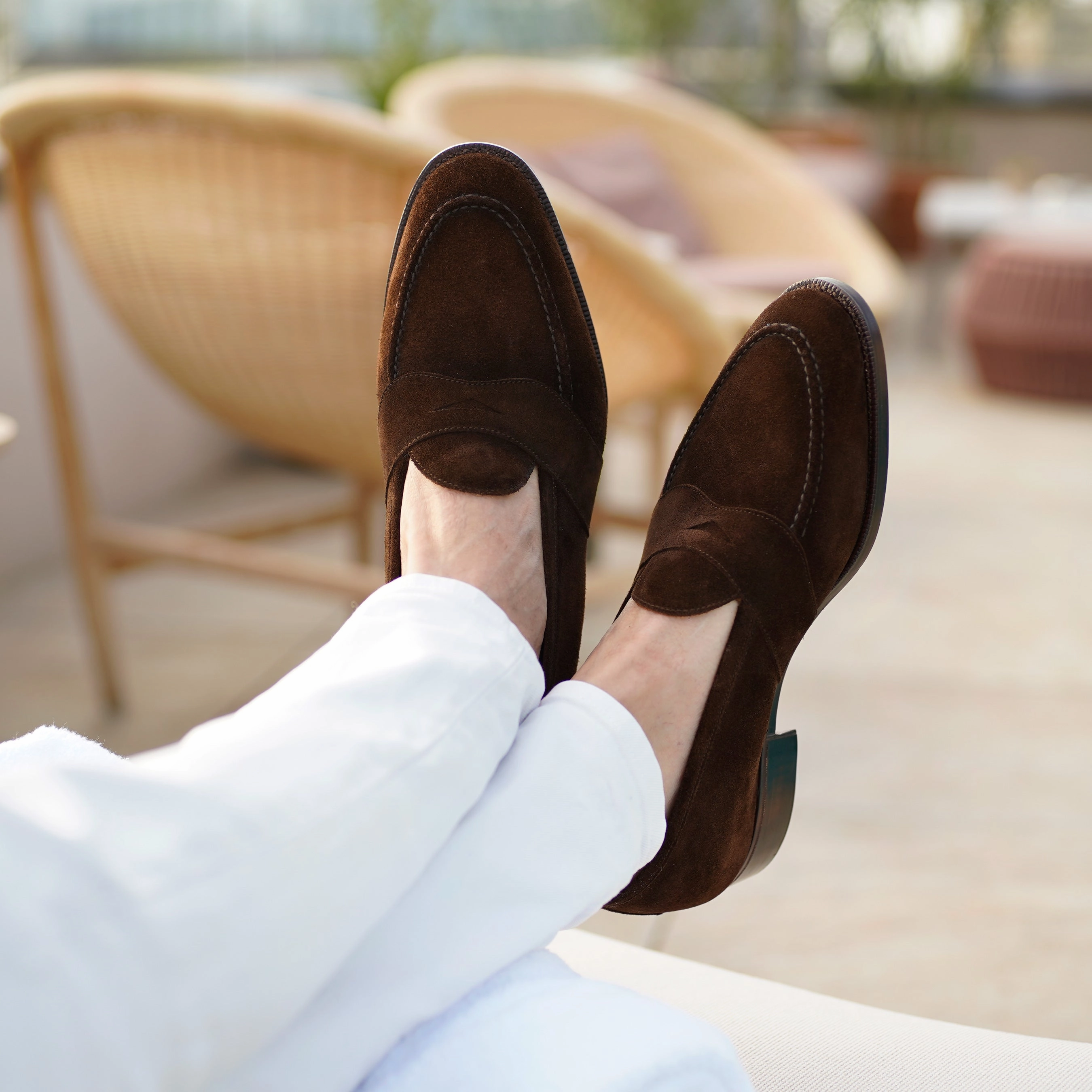 Piet Penny Loafer - Chocolate Suede Easy Motion