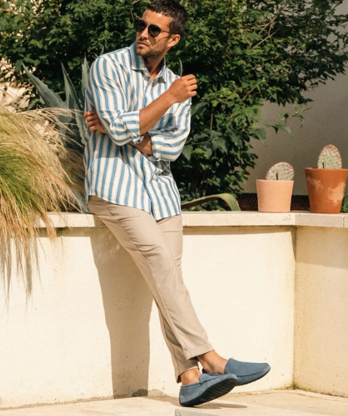 Fresh Drop Future-Form Dandy Blue Suede Calfskin Moccasin