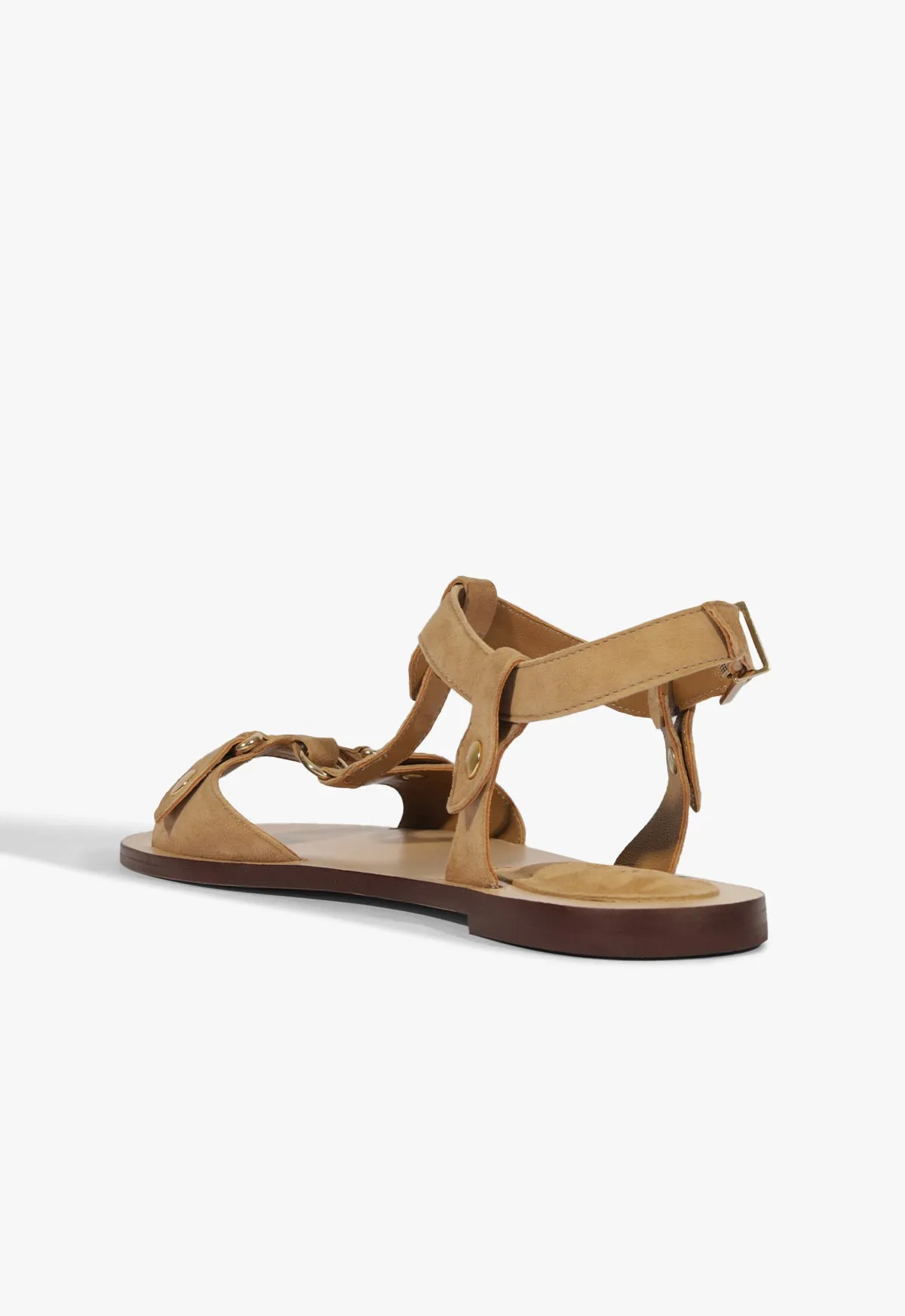 Form Plus Function Layer Up Smart Stevie Brown Suede Flat Sandal