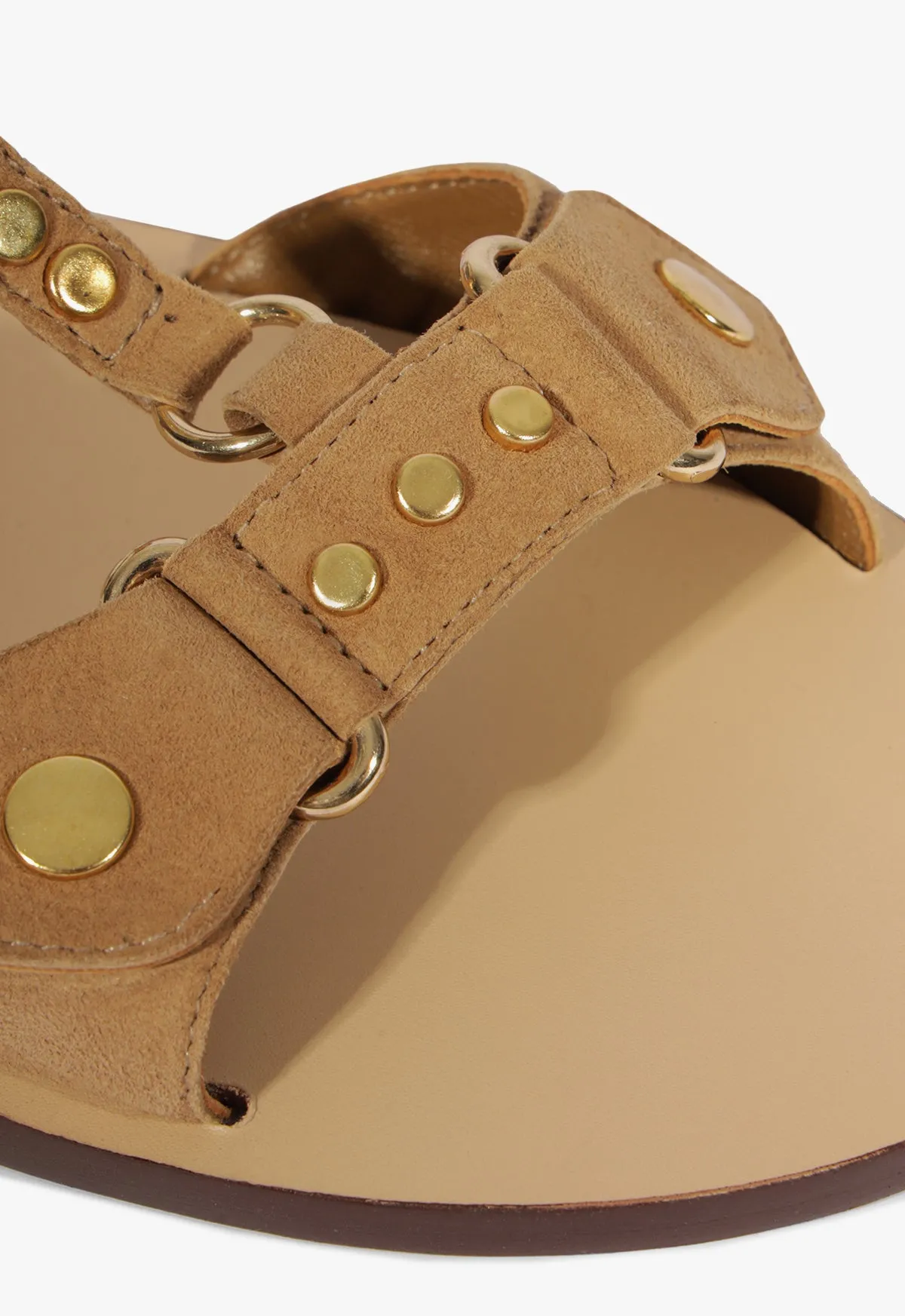 Active Lifestyle Gear Stevie Brown Suede Flat Sandal