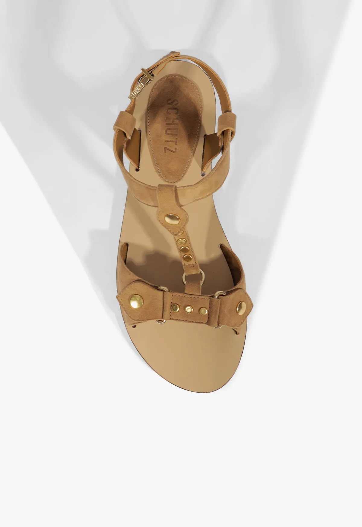Urban Evolution Next-Level Casual Stevie Brown Suede Flat Sandal