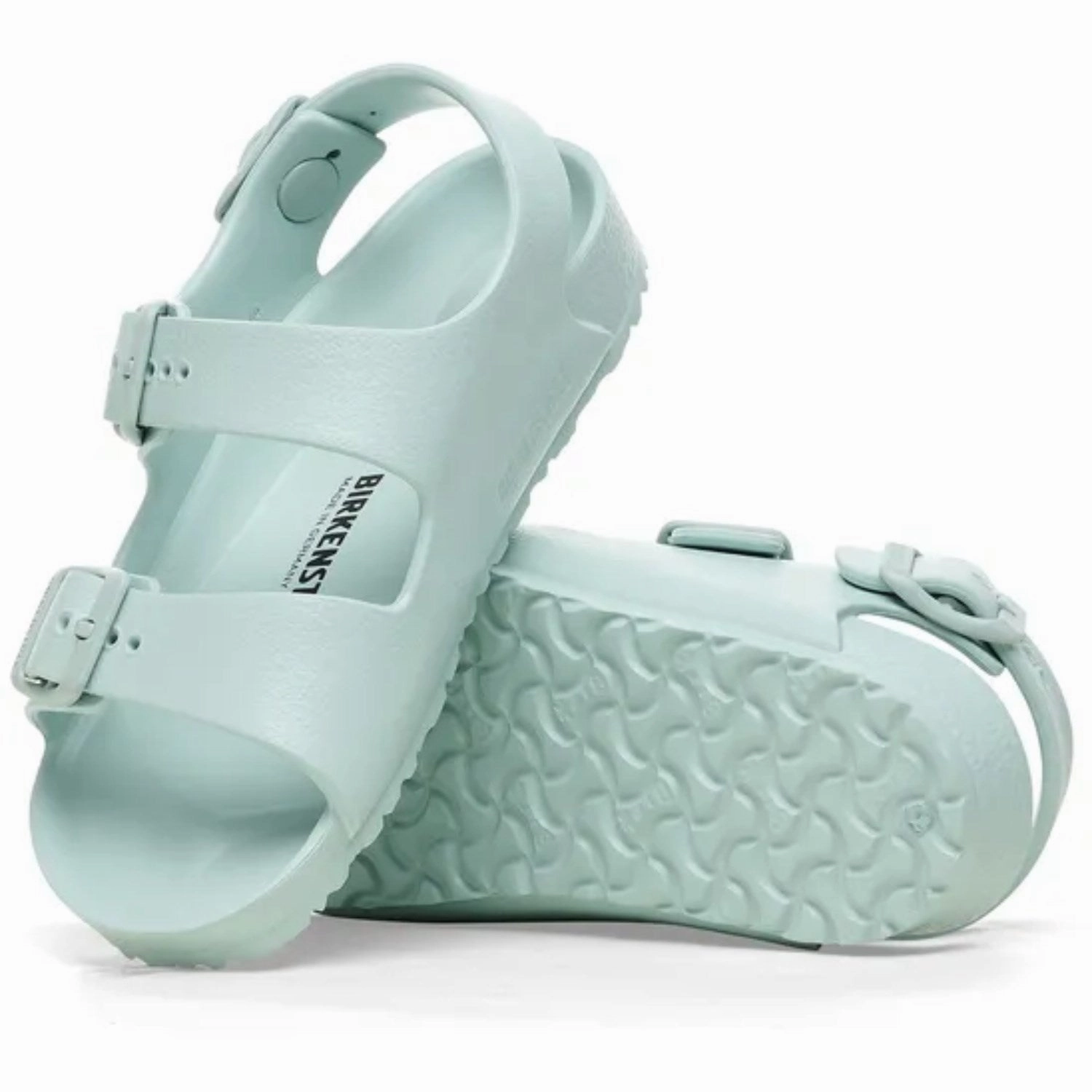 Birkenstock Milano Eva Kids Surf Green Distinctly Modern Future Layers
