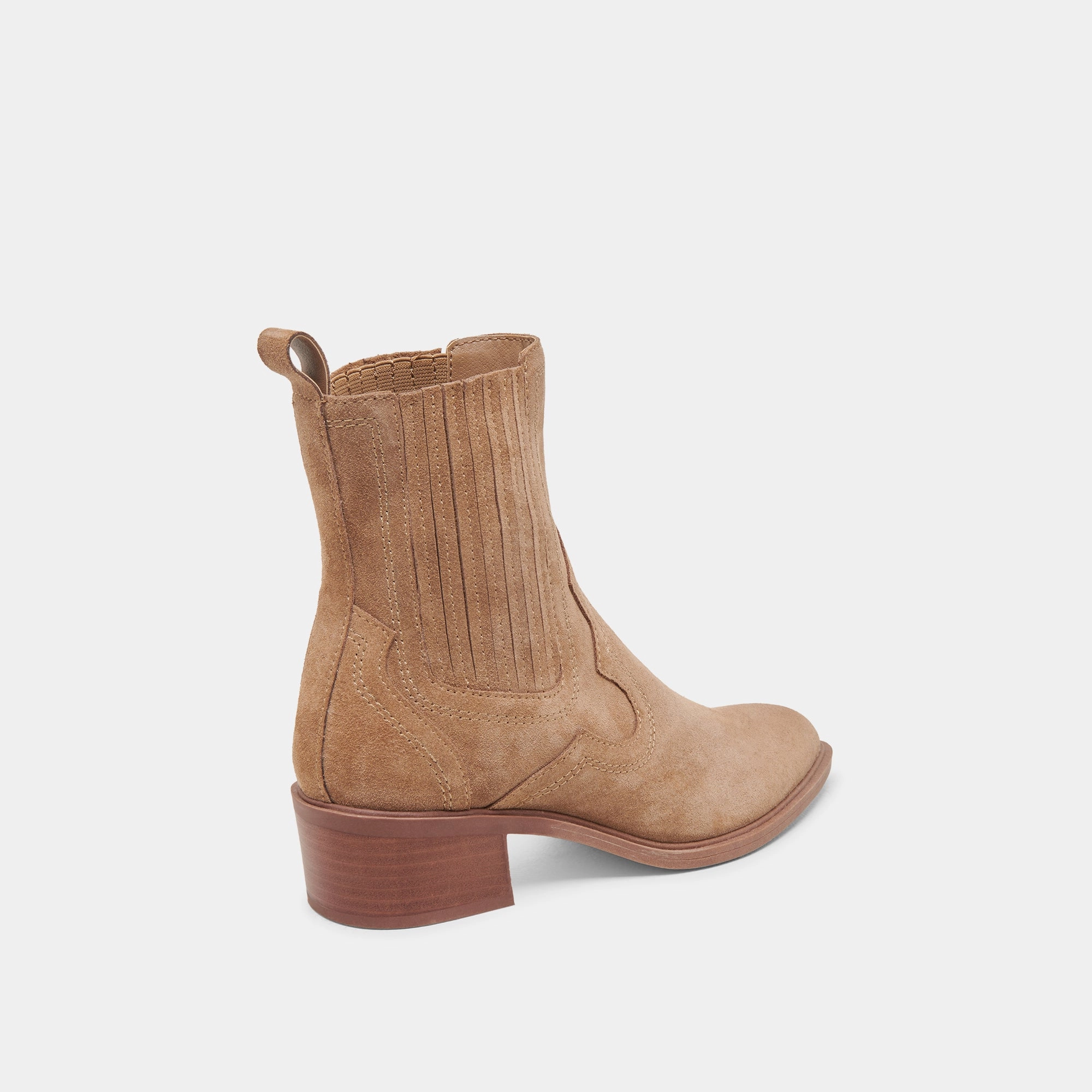Brylee H2O Wide Booties Mushroom Suede Lightweight Presence Comfort In Motion