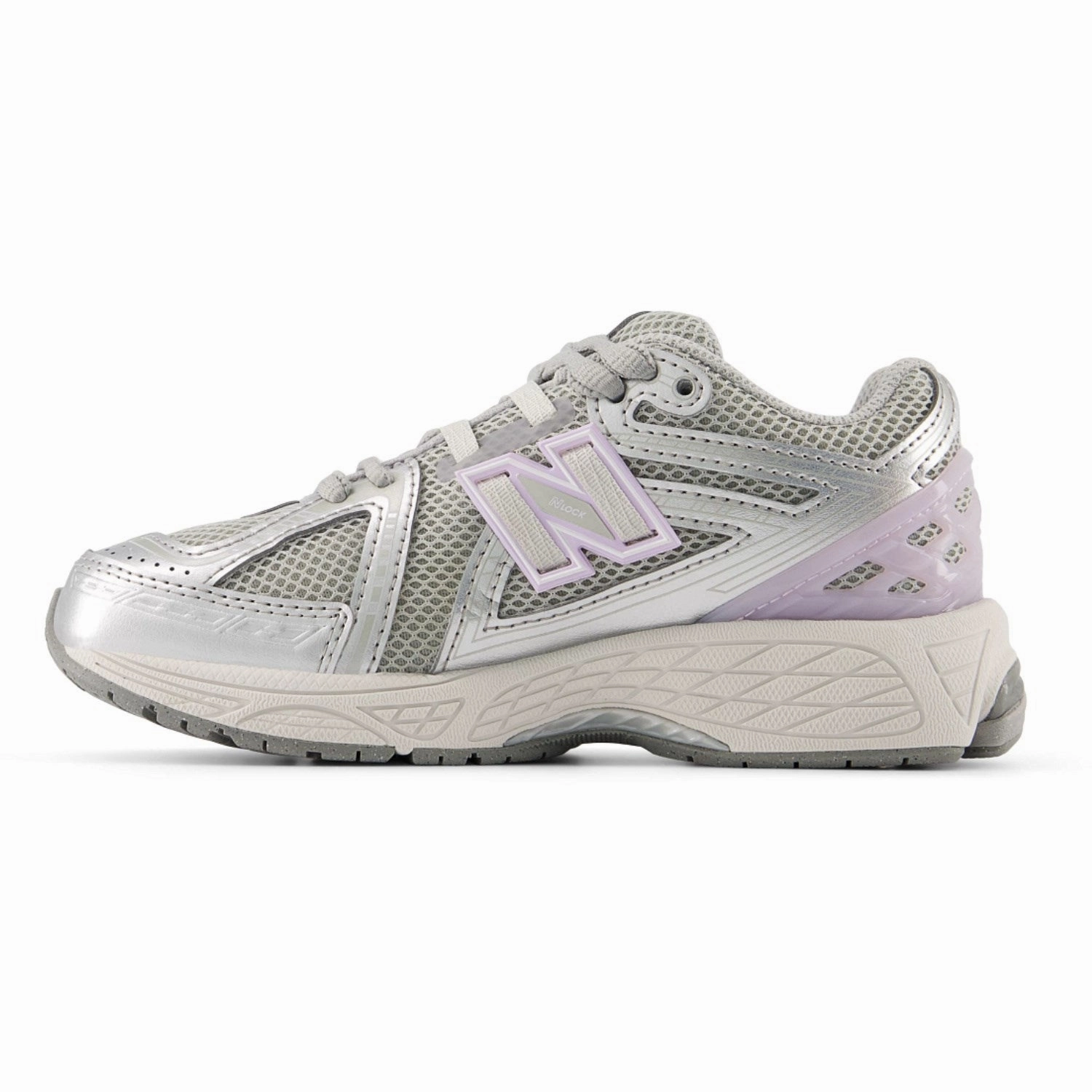 New Balance Silver Metallic 1906 Kids Lace Sneakers Bold Form