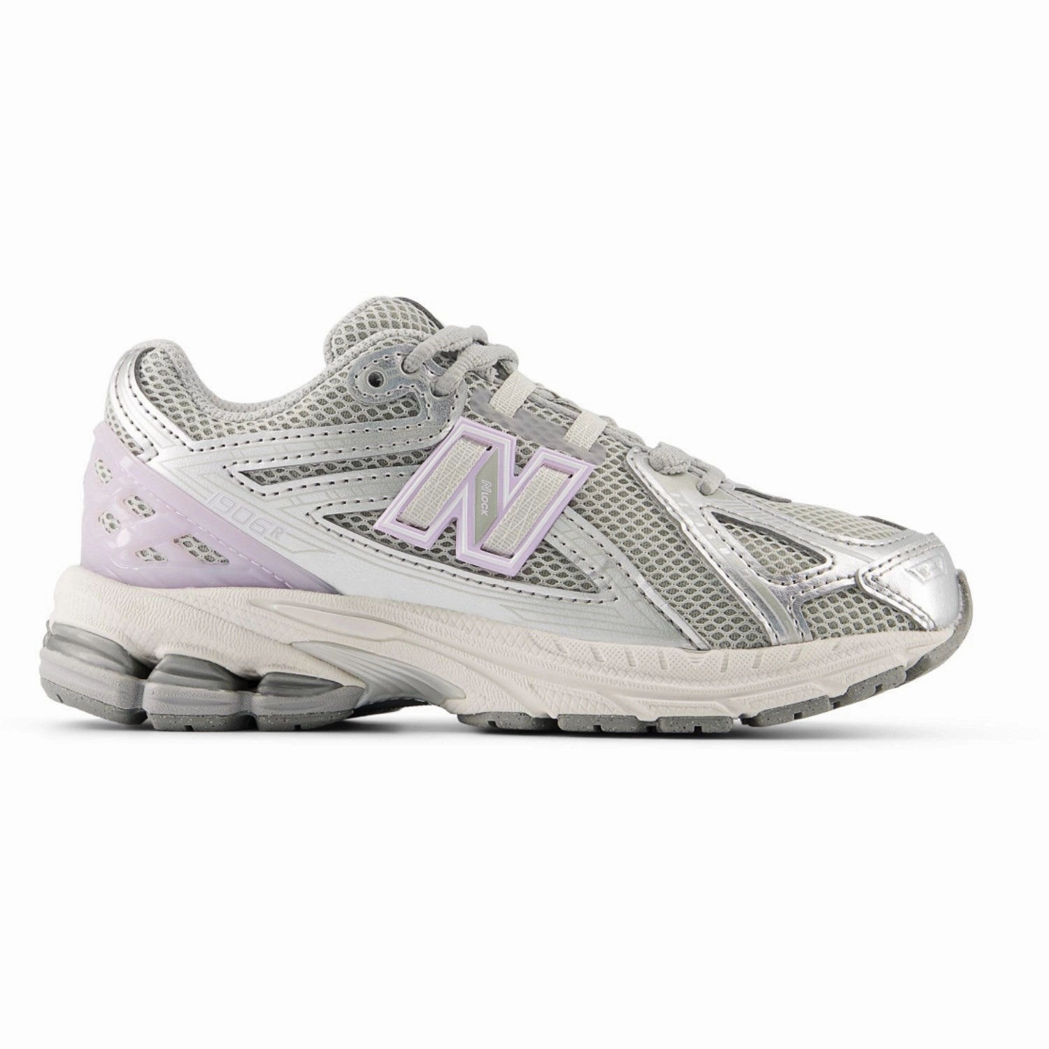Purposefully Crafted New Balance Silver Metallic 1906 Kids Lace Sneakers