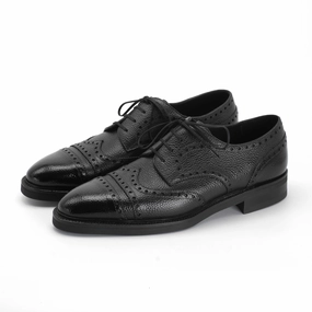 Derby Megabrogue Shoe - Onyx Quiet Cool Rhythmic Comfort