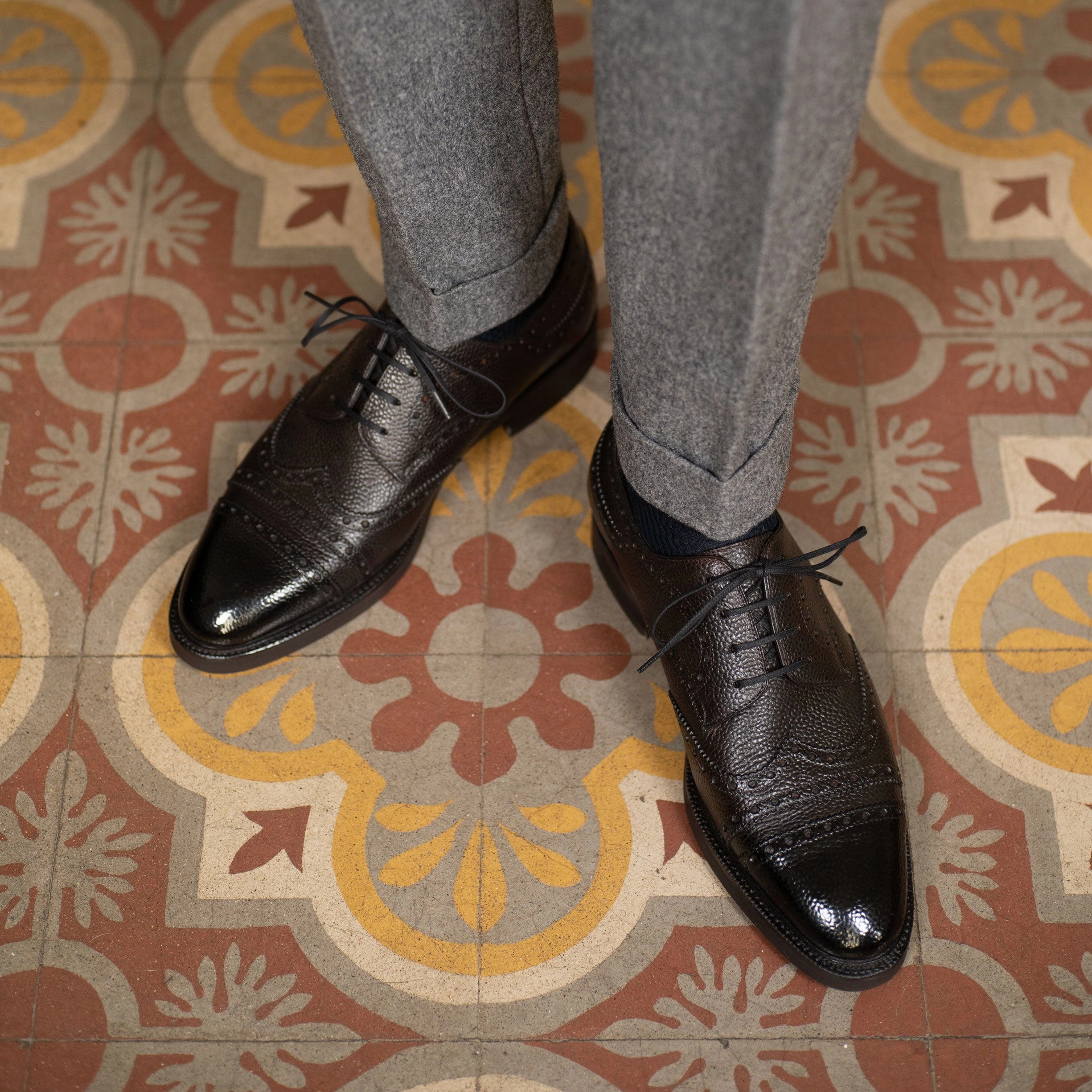 Derby Megabrogue Shoe - Onyx Simple Uniform