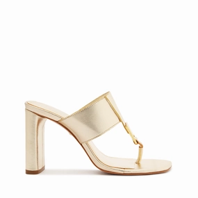 Easy Layering City-Ready Wear Salma Metallic Leather Sandal