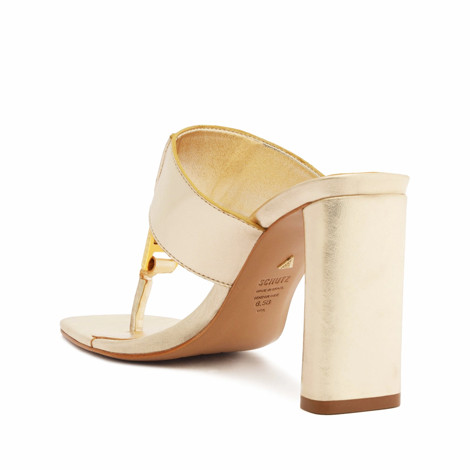 Salma Metallic Leather Sandal Express In Ease Go-Mode Ready
