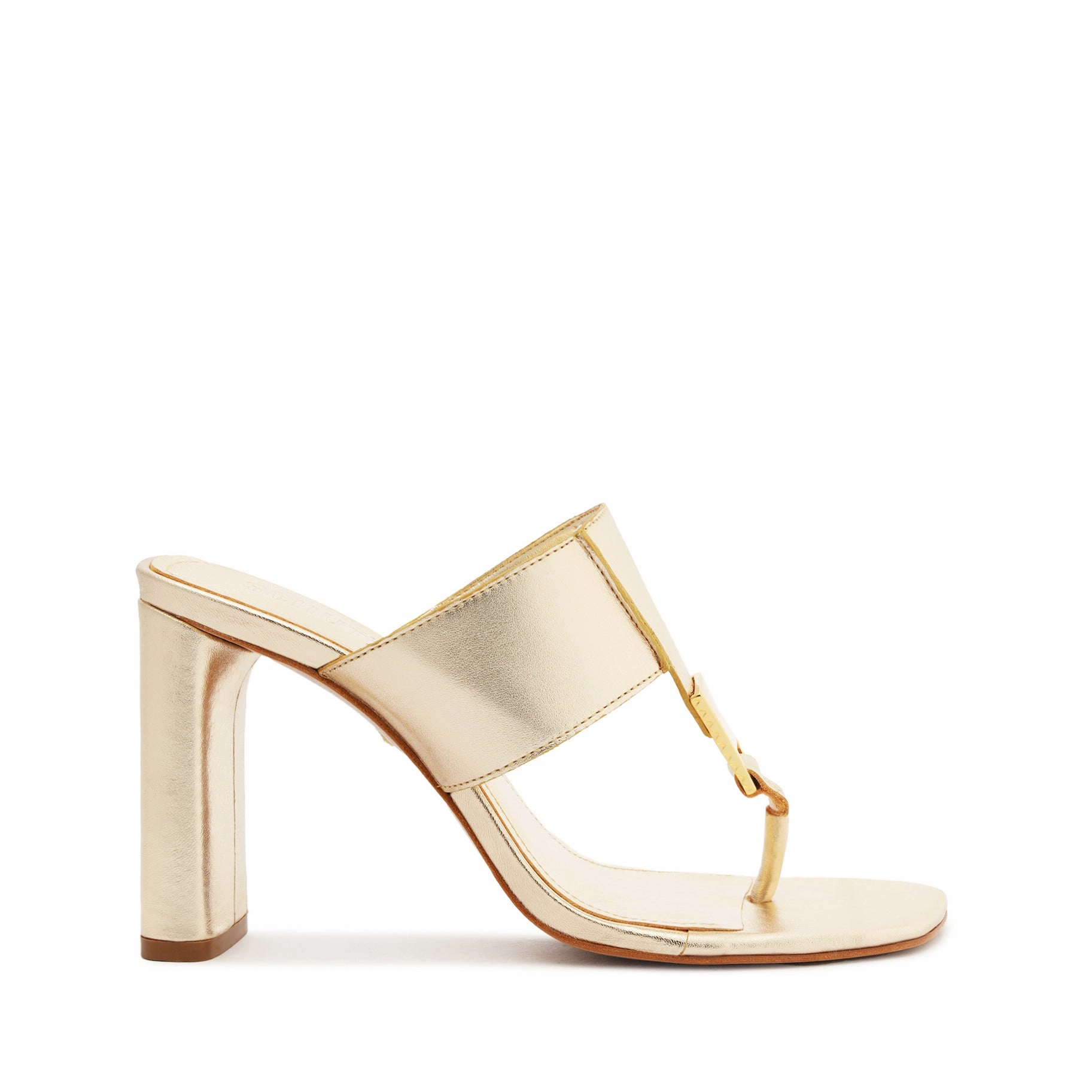 Easy Layering City-Ready Wear Salma Metallic Leather Sandal