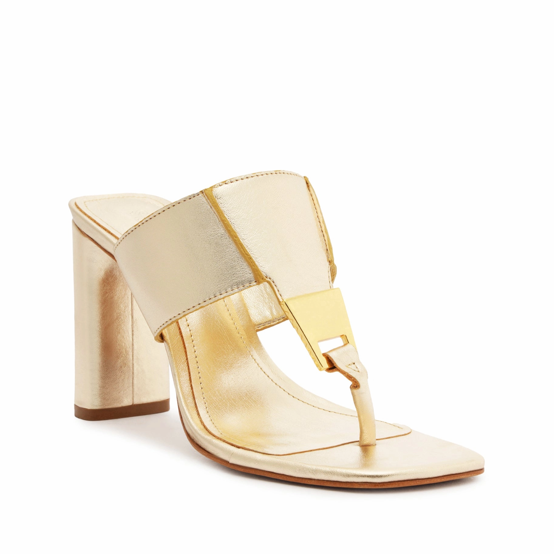 Everyday Innovation Quiet City Style Salma Metallic Leather Sandal