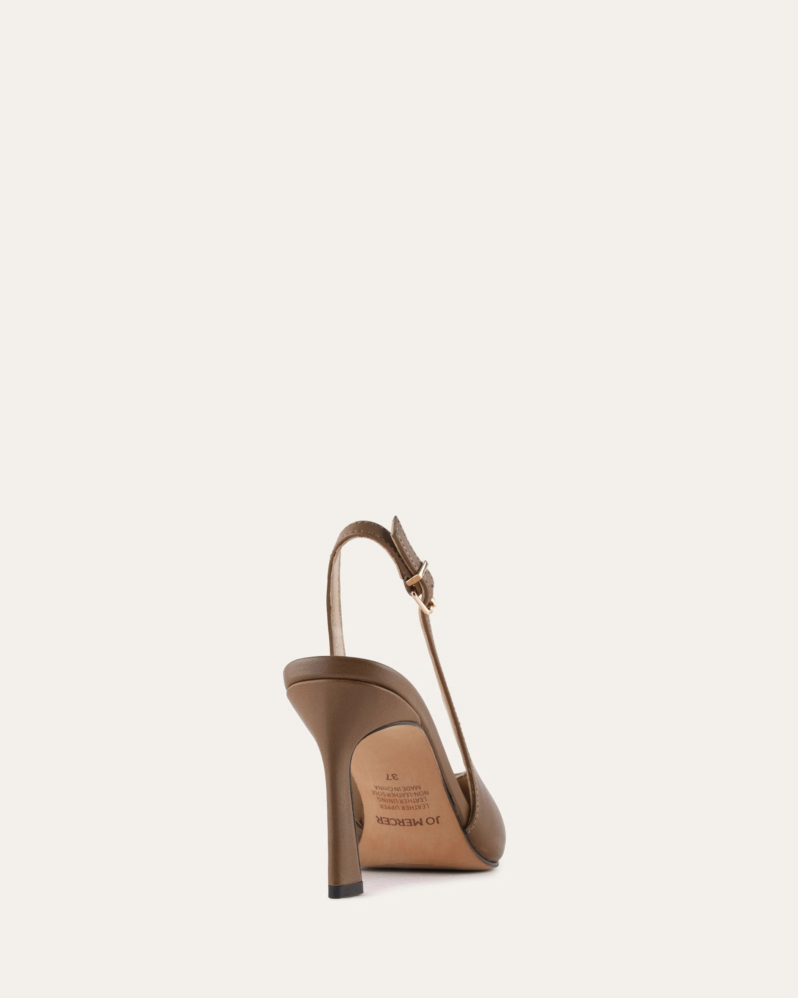 Sleek Comfortwear Sterling High Heels Sepia Leather