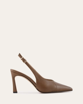 Sterling High Heels Sepia Leather Clean Forms