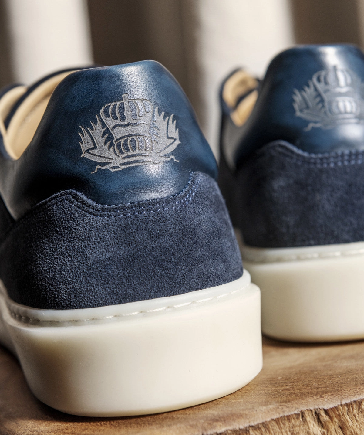 Wearable Clarity Engineered For Flow Daytona Navy Suede Sneakers