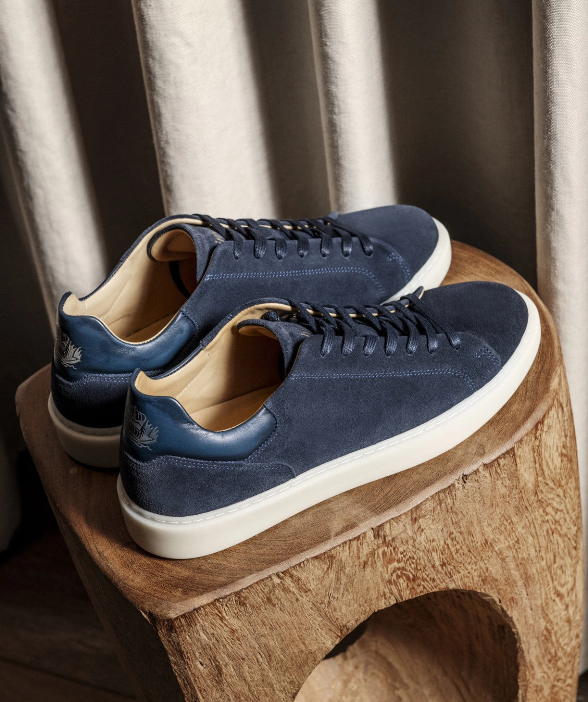 Crafted Ease Express Yourself Daytona Navy Suede Sneakers