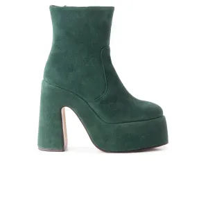 Simplify Style Daze Dark Green Suede