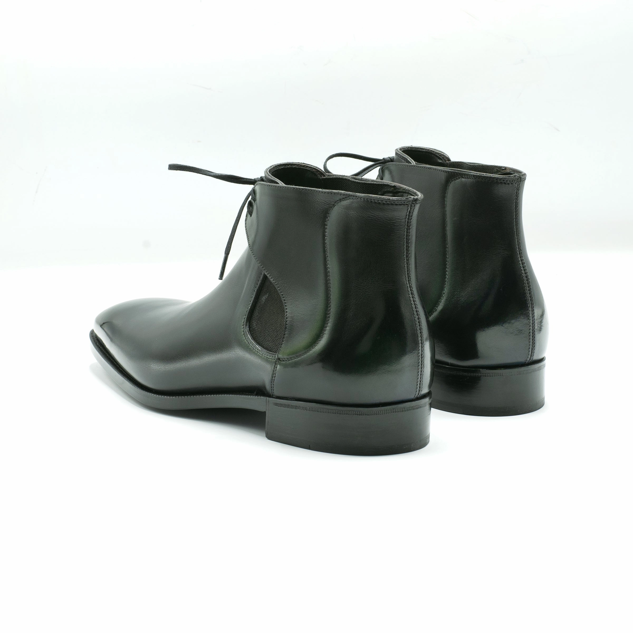 Dynamic Presence Live-Core Decon Chelsea Boot - Black Forest Handmade Patina