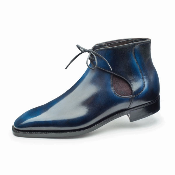 Decon Chelsea Boot - Blue Handmade Patina Refined Edge Your Core Layer