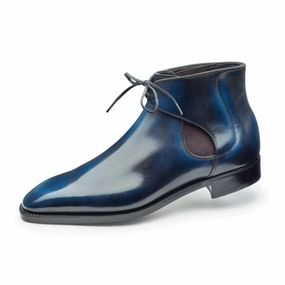 Decon Chelsea Boot - Blue Handmade Patina Refined Edge Your Core Layer
