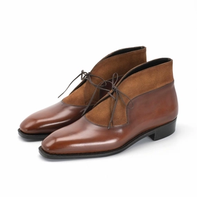 Decon Chukka Boot - Cognac Handmade Patina Cool Shift