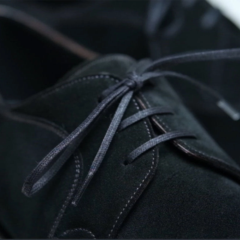 Modular Design Decon Derby Shoe Mto - Black Repello Suede